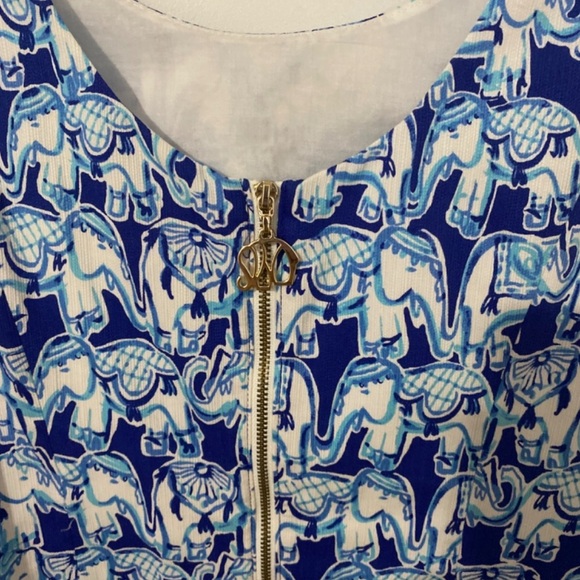 Lilly Pulitzer Cathy Shift Dress Trunky Elephants size 4 - Picture 4 of 6